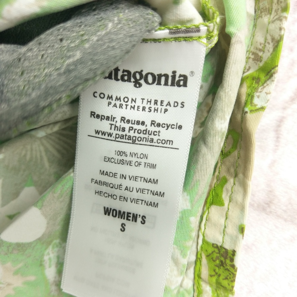 Patagonia women's baggies skirt small green tropic - Picture 5 of 8